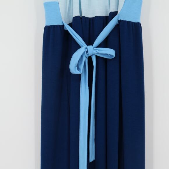 Blue Colorblock‎ Maxi Sundress Summer Vacation Soft Girl Beachy Coastal Size M - Picture 5 of 8